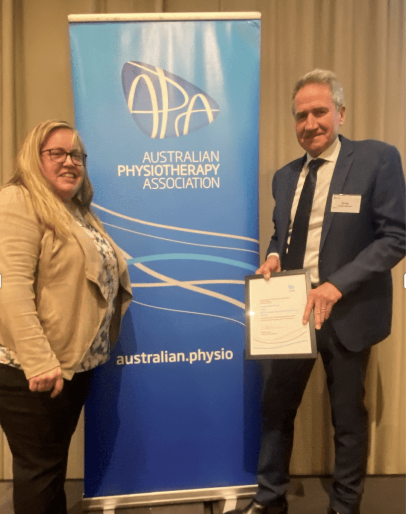 Greg Collis-Brown’s receives – APA Special Recognition Award